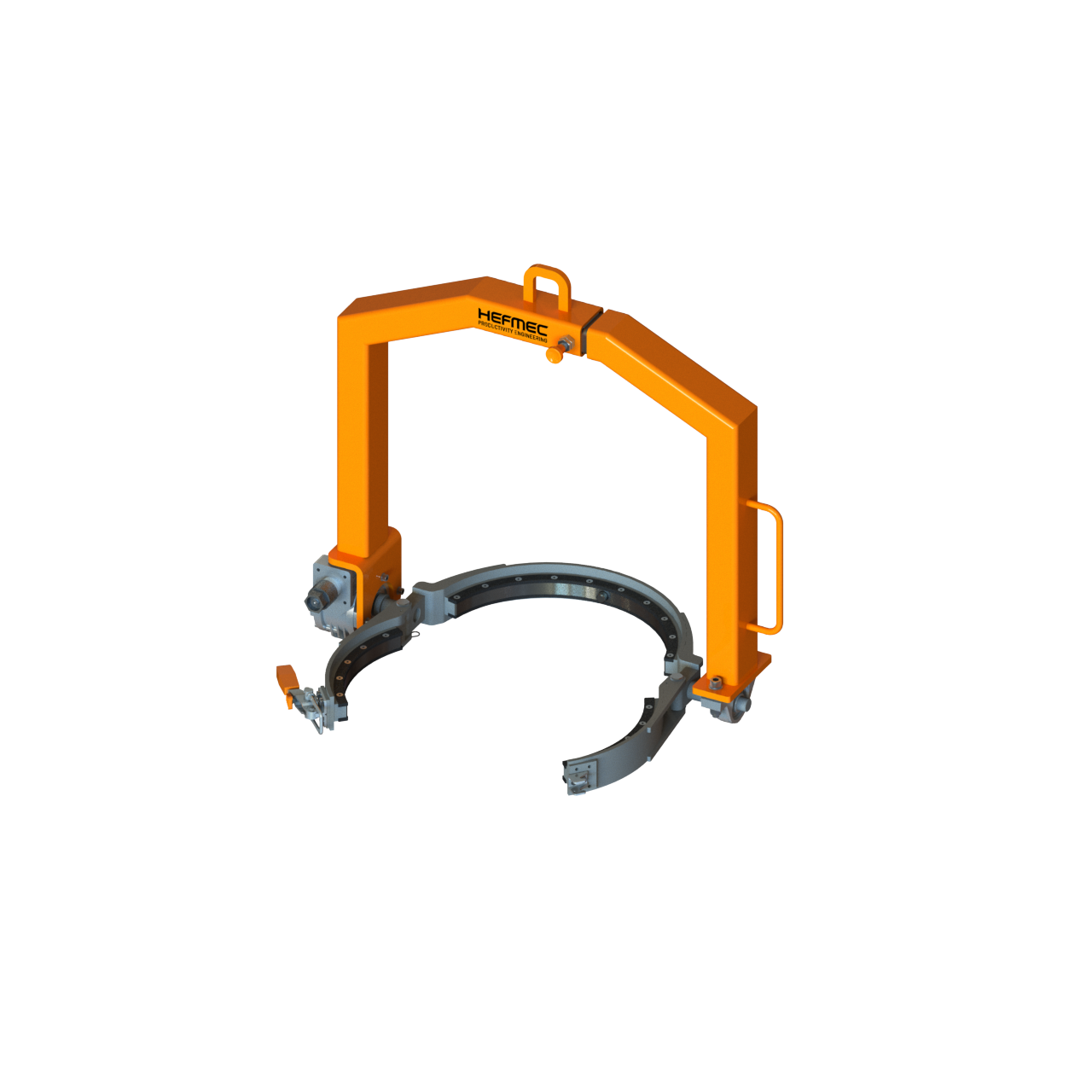 Collar gripper opened, without a load